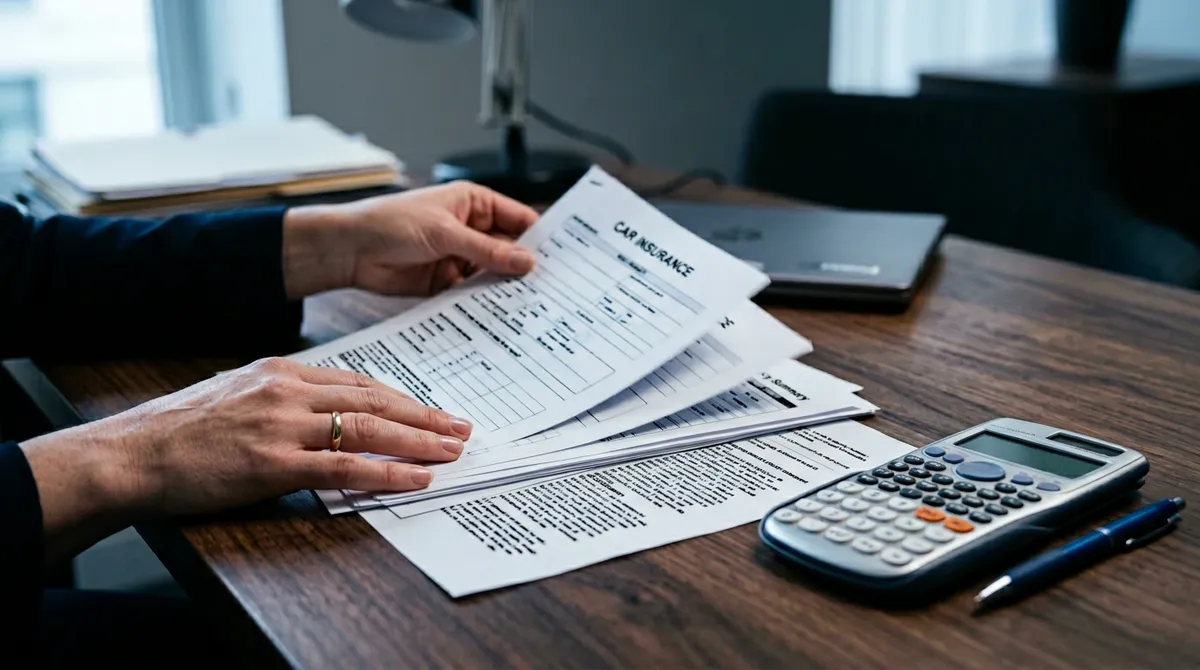 Planowanie przeglądu dokumentów ubezpieczeniowych przy komputerze